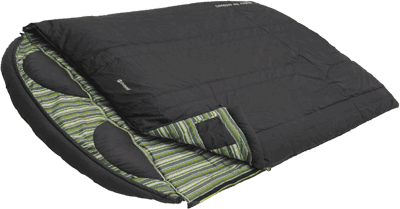 Schlafsack - Camper Double - Deckenschlafsack für 2 Personen - Kunstfaserschlafsack - Campingschlafsack