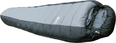 der Daunenschlafsack, bei dem Sie die Füllung selbst bestimmen können