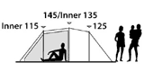 Zelte - Oregon 3 - 3 Personen-Campingzelt mit großem Innen- und Vorraum