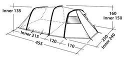 Zelte - Oregon 4 - 4 Personen-Campingzelt mit großem Innen- und Vorraum