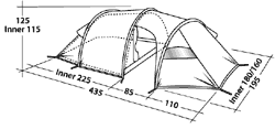 Zelte - ROBENS-Light Dreamer - Universelles 3 Personen Trekkingzelt